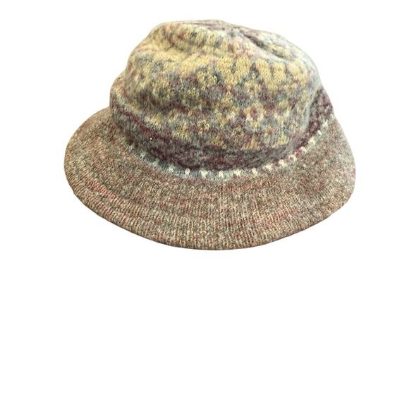VTG Wool Blend Made In Italy One Size Knit Beanie Hat Strawbridge Clothier main image 7